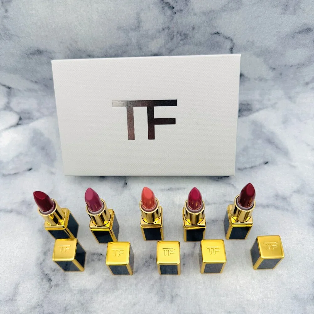Tom Ford Mini Deluxe Lipstick Set-Pussycat,Scarlet,Casablanca,Pink-5pc-BOXED-NEW - Picture 7 of 14
